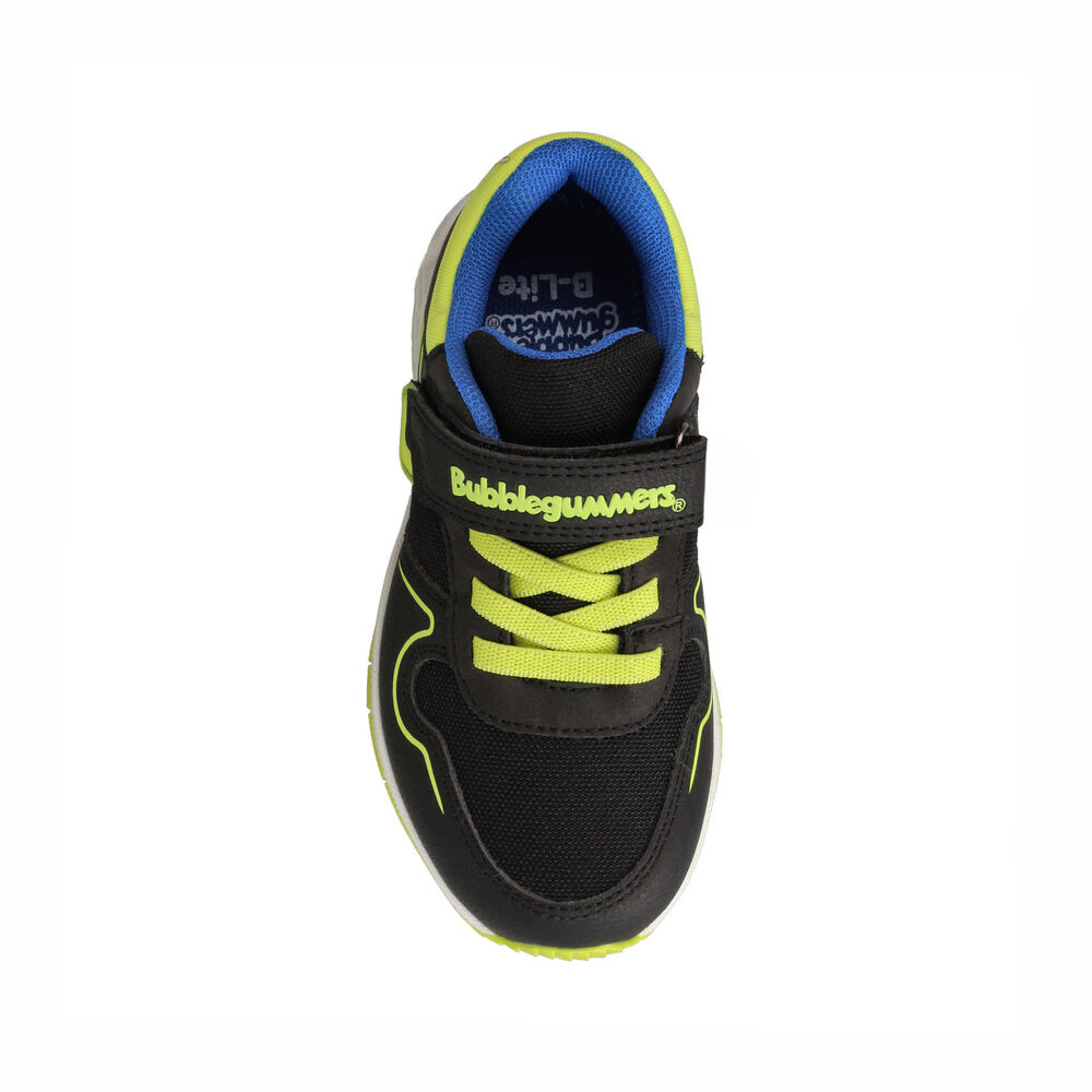 Zapatilla Niño Bubblegummers Ocean Negro - Verde Lima image number 3.0